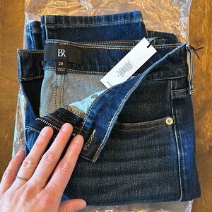 NWT Banana Republic High-Rise Slim Jeans - Dark Wash
